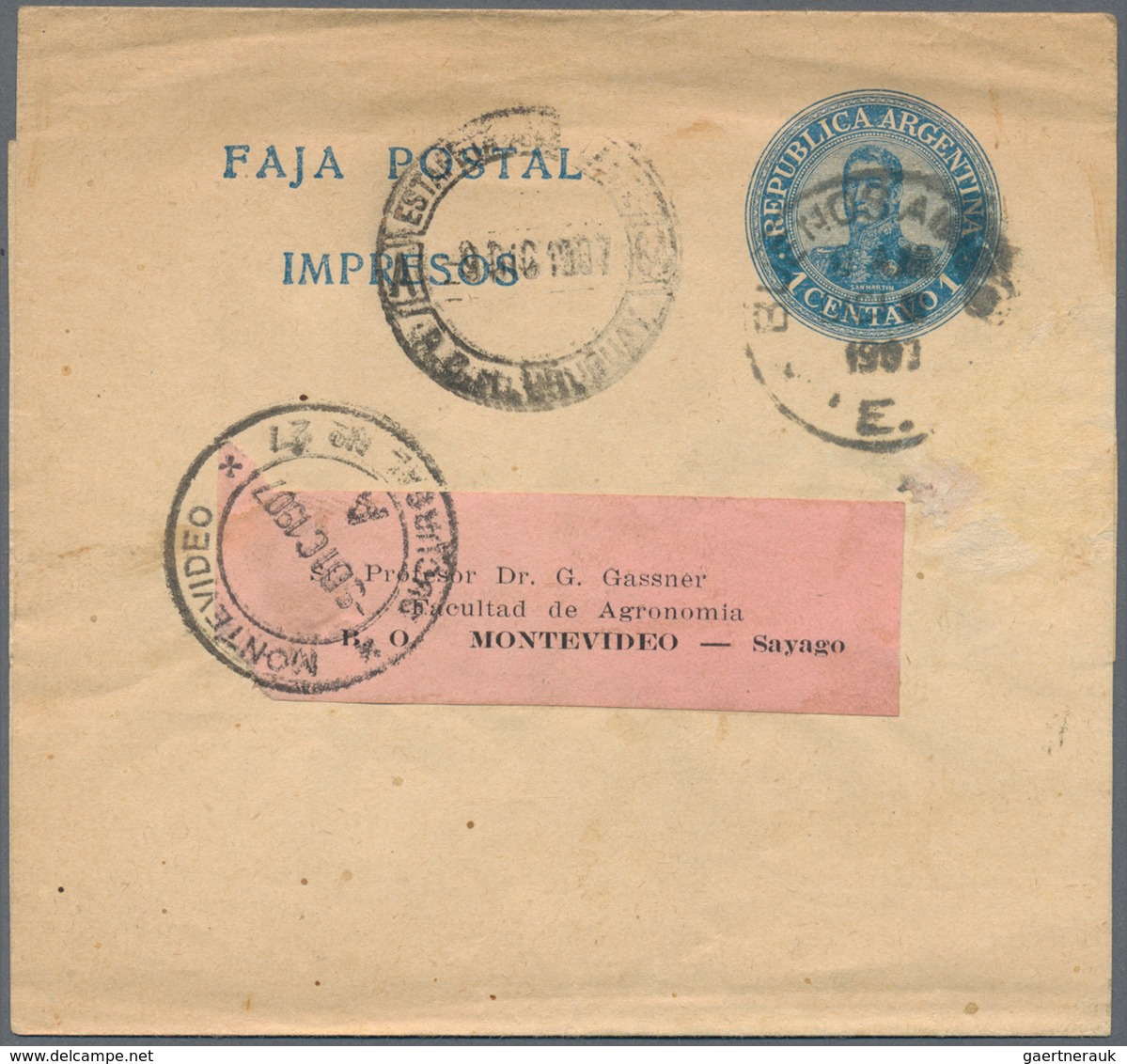 Argentinien - Ganzsachen: 1885/1921 (ca.), stationery mint/used (10/31) inc. 1949 p.o. box license 1