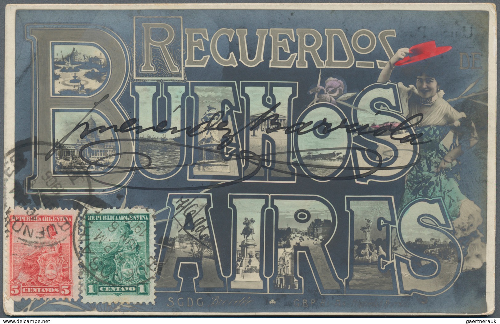 Argentinien - Besonderheiten: 1900/1950, Box With Around 800 Historical Postcards BUENOS AIRES, Unus - Altri & Non Classificati