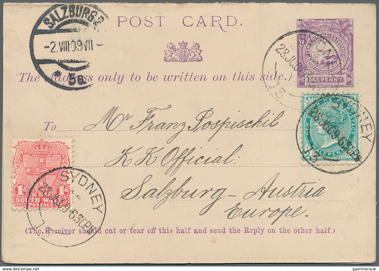 Neusüdwales: 1865/1910 (ca.), POSTAL STATIONERY: accumulation with about 220 mostly different postal