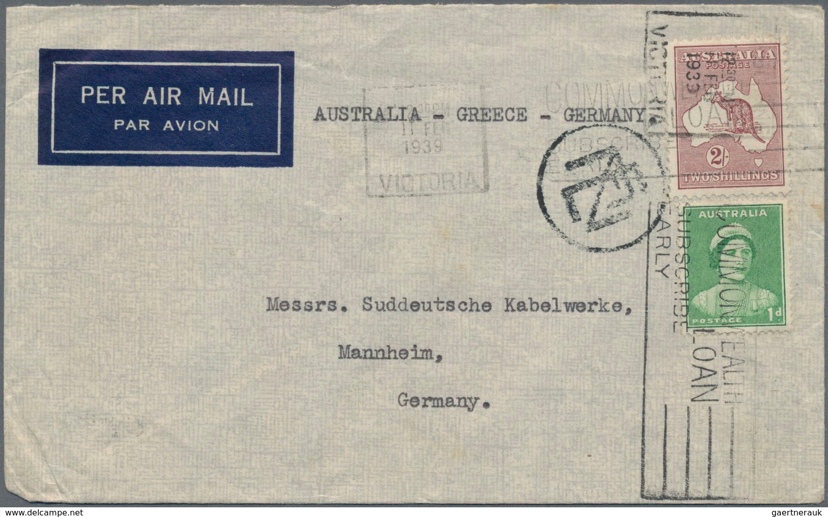 Australien: 1937/1996 (ca.), accumulation with about 530 covers and postal stationeries with a nice