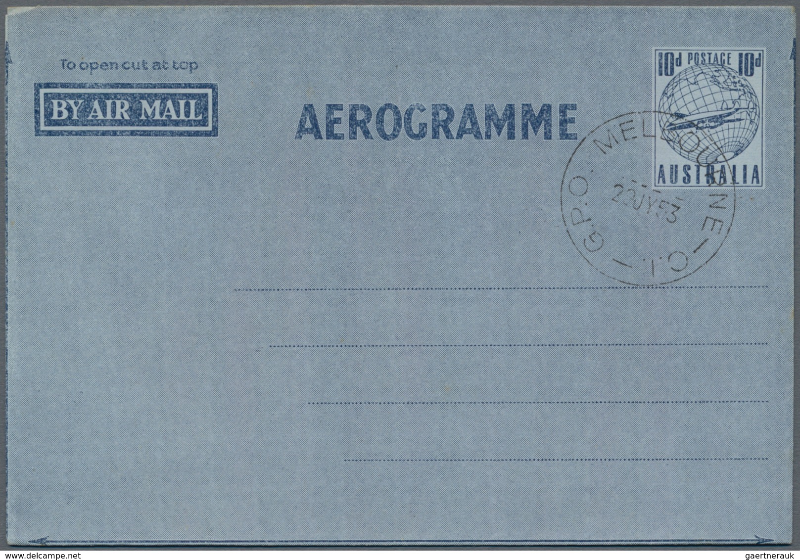 Australien: 1950/1980 (ca.), Accumulation With Approx. 160 Aerogrammes With Majority Used With Some - Collezioni