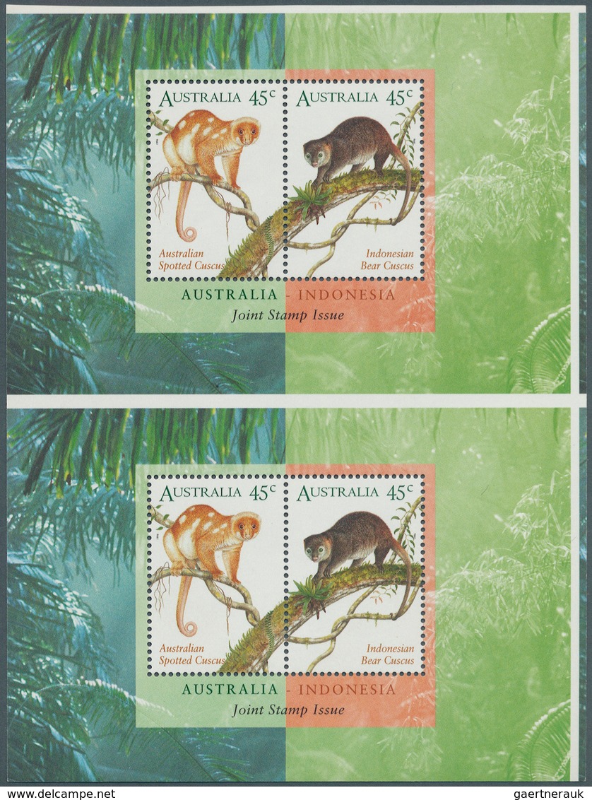 Australien: 1995/96, Big Lot IMPERFORATED Stamps For Investors Or Specialist Containing 4 Different - Colecciones