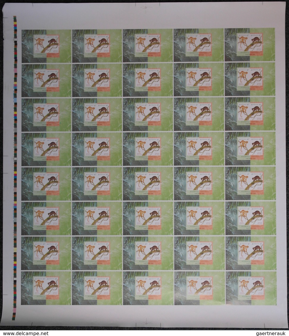 Australien: 1995/96, Big Lot IMPERFORATED Stamps For Investors Or Specialist Containing 4 Different - Sammlungen