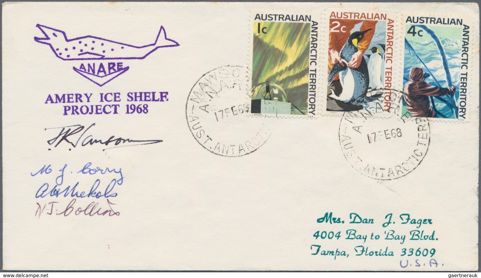 Australien - Antarktische Gebiete: 1956/2004, Collection Of Apprx. 175 Covers/cards, Showing A Nice - Brieven En Documenten
