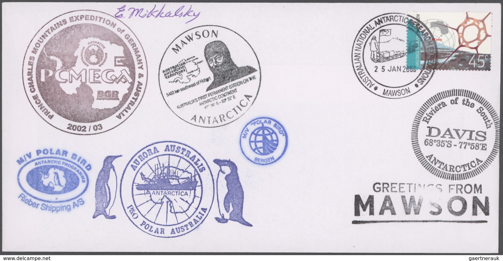 Australien - Antarktische Gebiete: 1973/2003, Collection Of Apprx. 220 Covers/cards, Showing A Nice - Lettres & Documents