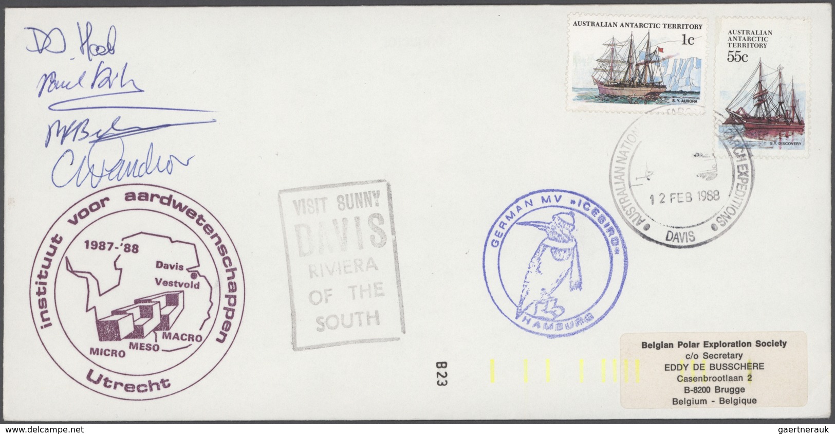 Australien - Antarktische Gebiete: 1973/2003, Collection Of Apprx. 220 Covers/cards, Showing A Nice - Lettres & Documents