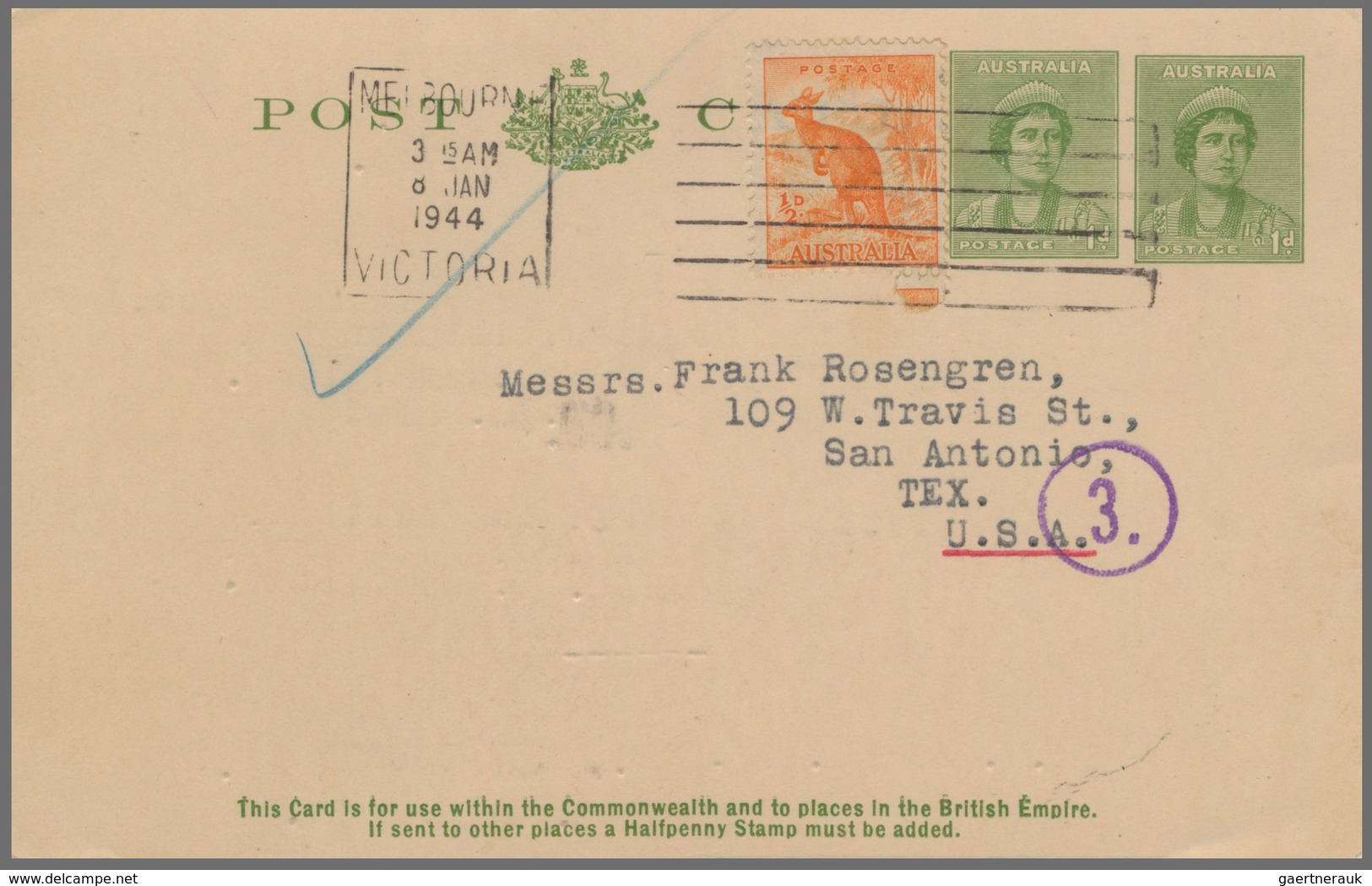 Australien - Ganzsachen: 1950/89 (ca.) Two-volumes Postal Stationery Collection Of Approx. 395 Unuse - Postwaardestukken