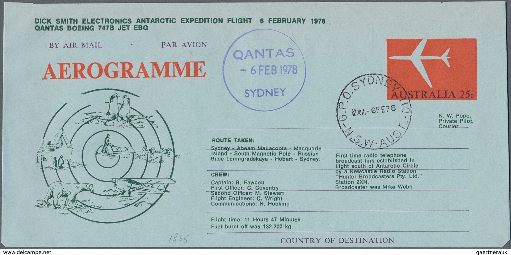 Australien - Ganzsachen: 1965/2010 (ca.) Accumulation Of 1.840 Unused/CTO/used Aerogrammes And Airle - Postwaardestukken