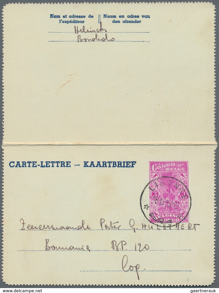 Belgisch-Kongo: 1886/1958, Accumulation Of Ca. 490 Mostly Unused Postal Stationeries (postal Station - Collections