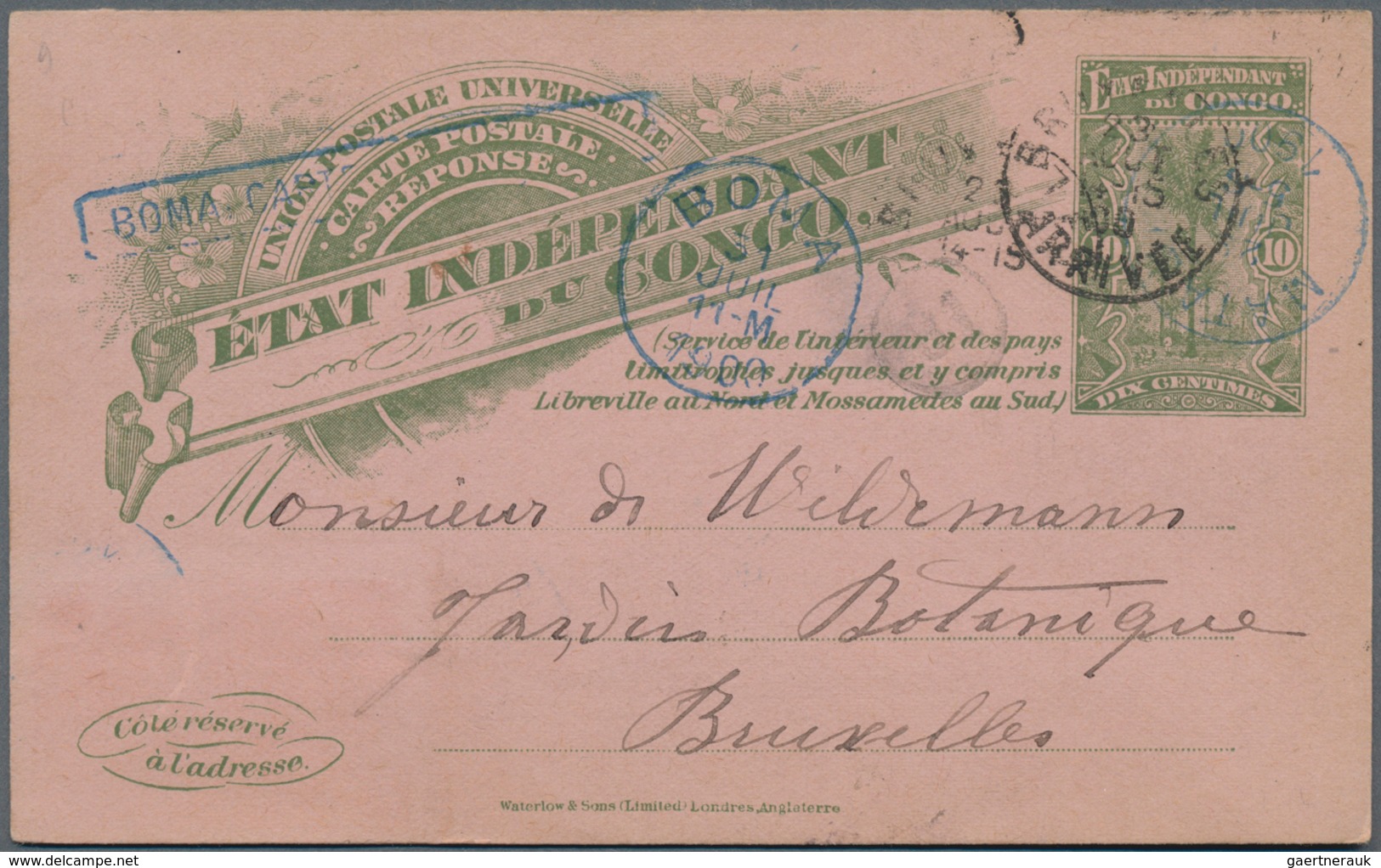 Belgisch-Kongo: 1886/1958, accumulation of ca. 490 mostly unused postal stationeries (postal station