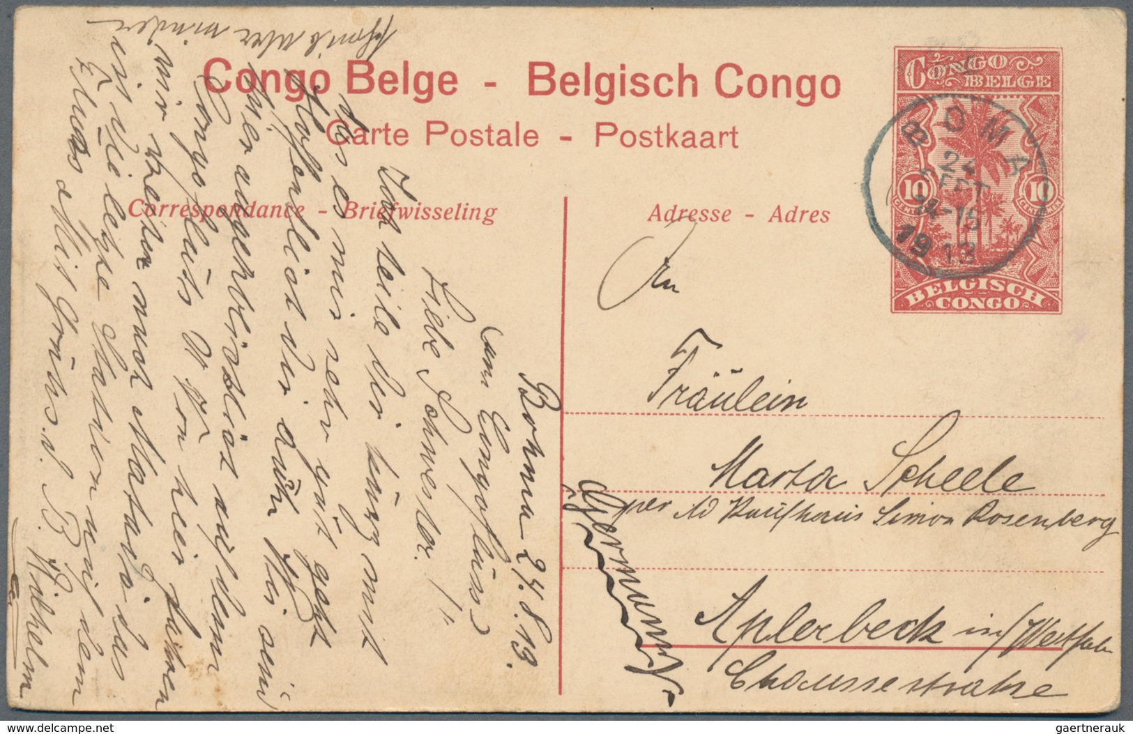 Belgisch-Kongo: 1886/1958, accumulation of ca. 490 mostly unused postal stationeries (postal station