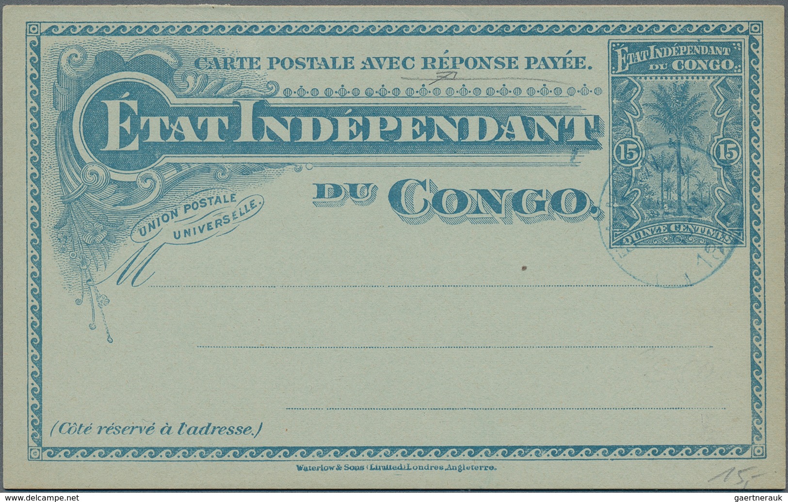 Belgisch-Kongo: 1897/1946, Group Of 18 Covers/cards Incl. Used Stationeries (also Reply Card!), Very - Colecciones