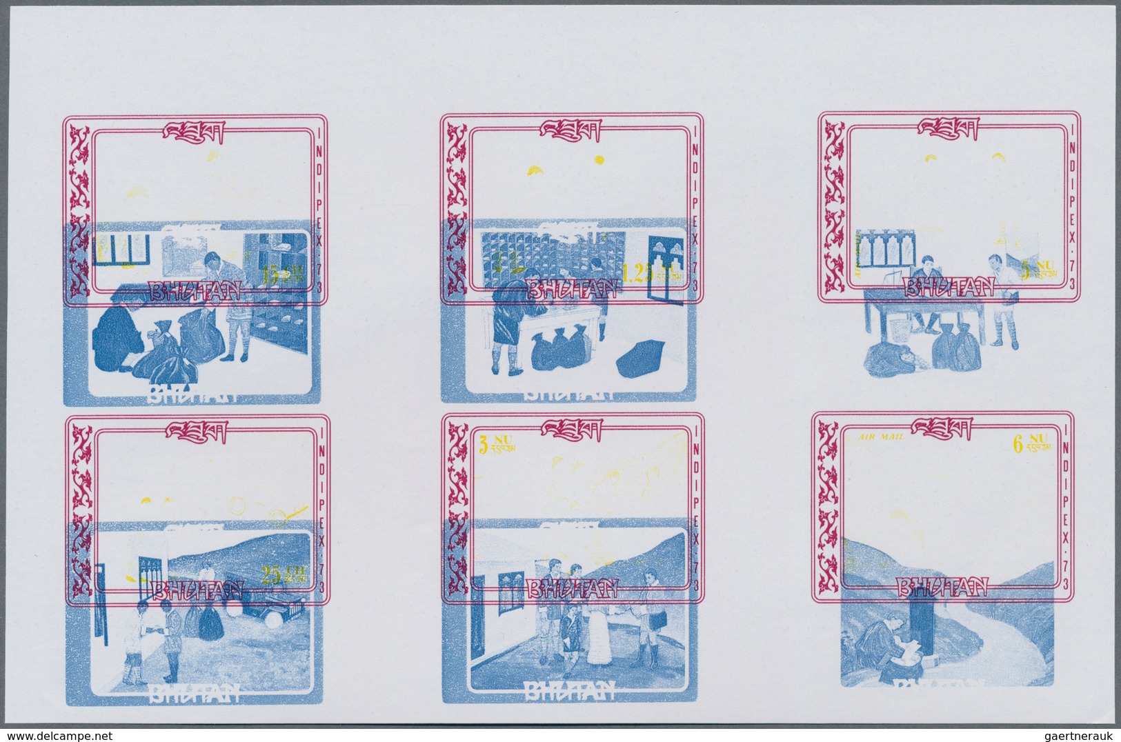 Bhutan: 1964/1988 (ca.), MNH Assortment Of Specialities Like Imperforate Stamps And Mainly Progressi - Bhoutan