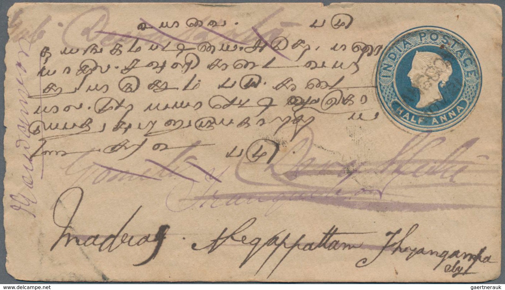 Birma / Burma / Myanmar: 1880's-1940's Ca.: More Than 50 Postal Stationery Envelopes Of British Indi - Myanmar (Burma 1948-...)