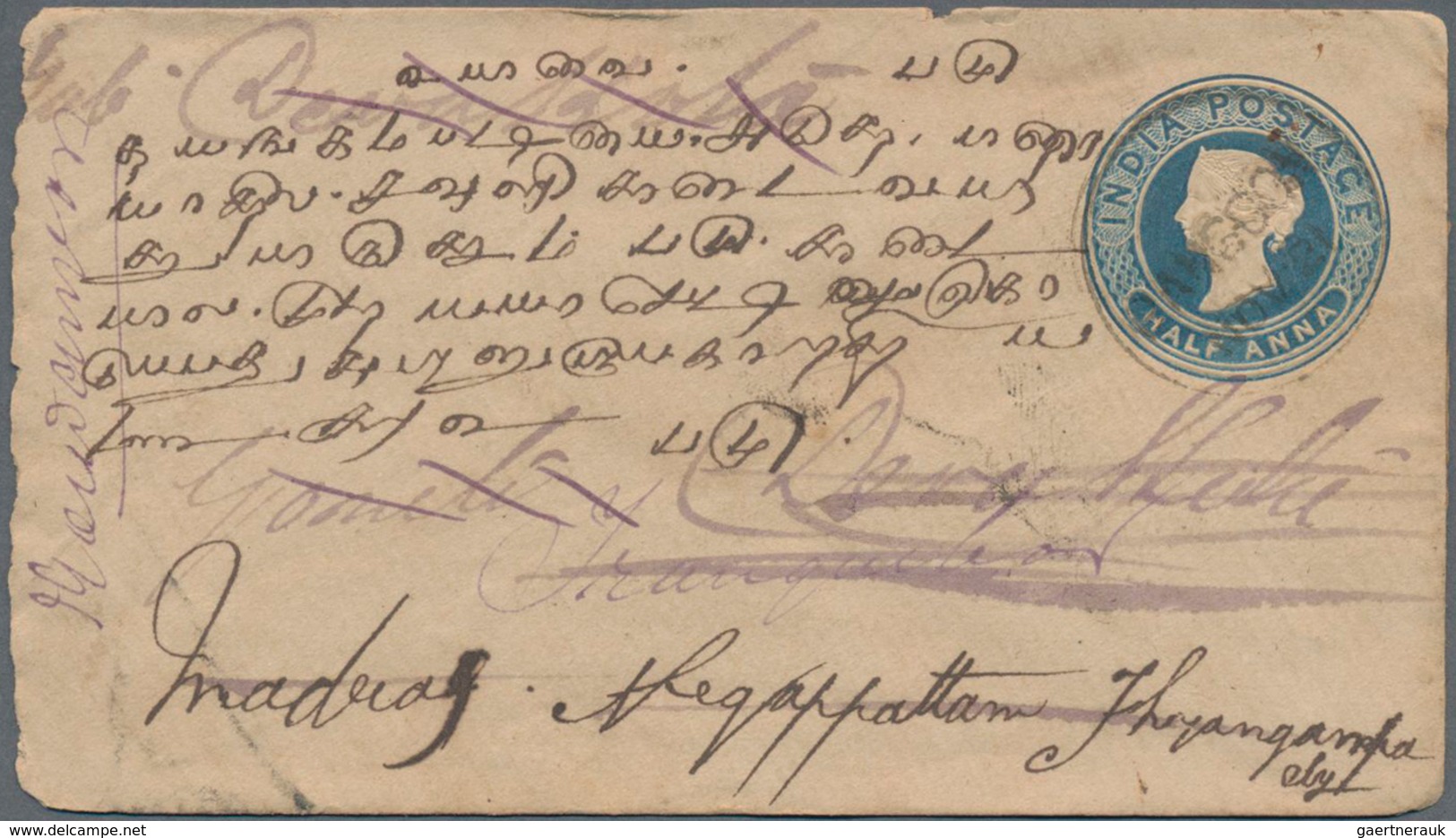 Birma / Burma / Myanmar: 1880's-1940's Ca.: More Than 50 Postal Stationery Envelopes Of British Indi - Myanmar (Birmanie 1948-...)