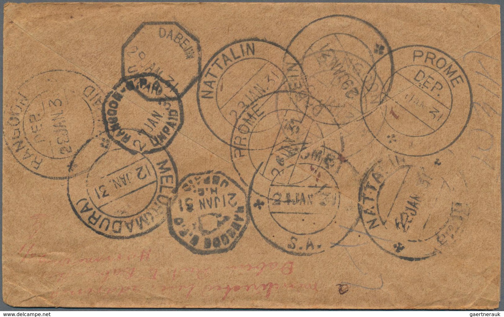 Birma / Burma / Myanmar: 1880's-1940's Ca.: More Than 50 Postal Stationery Envelopes Of British Indi - Myanmar (Birma 1948-...)