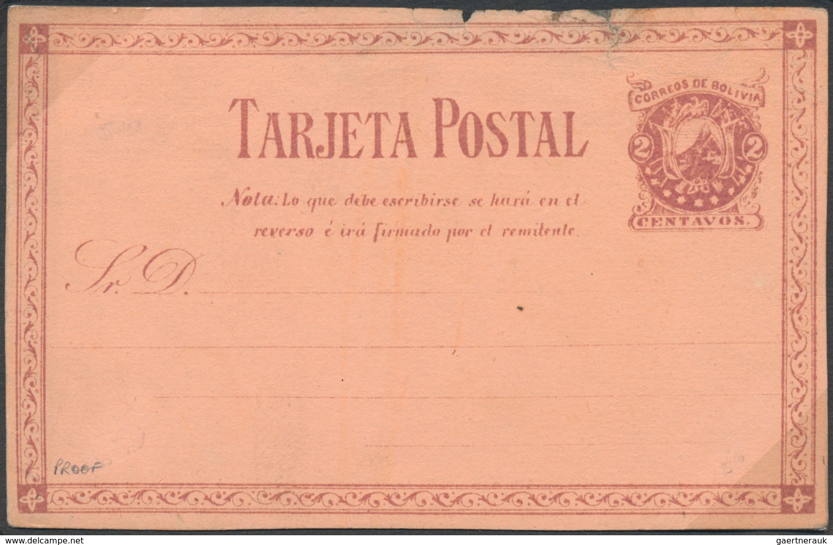 Bolivien: 1864/1939 (ca.), Album With Ca. 170 Covers, Postcards And Mainly Used Postal Stationeries, - Bolivie