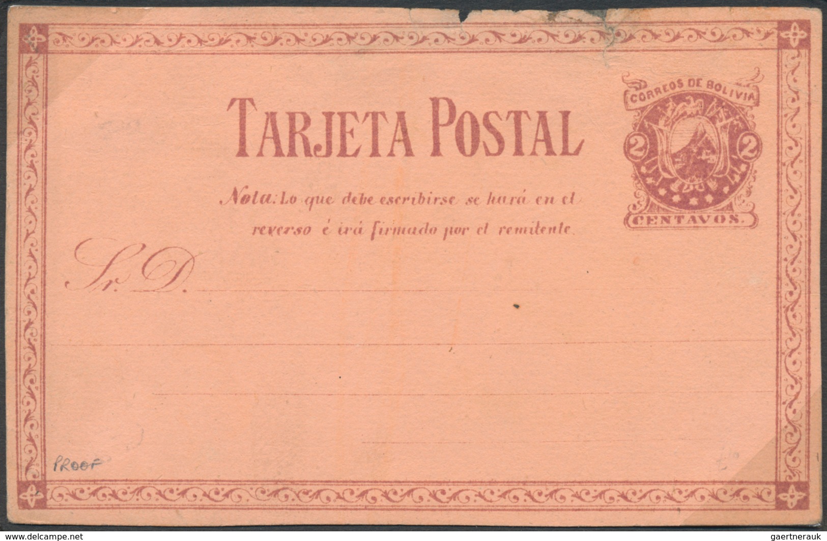 Bolivien: 1864/1939 (ca.), Album With Ca. 170 Covers, Postcards And Mainly Used Postal Stationeries, - Bolivië