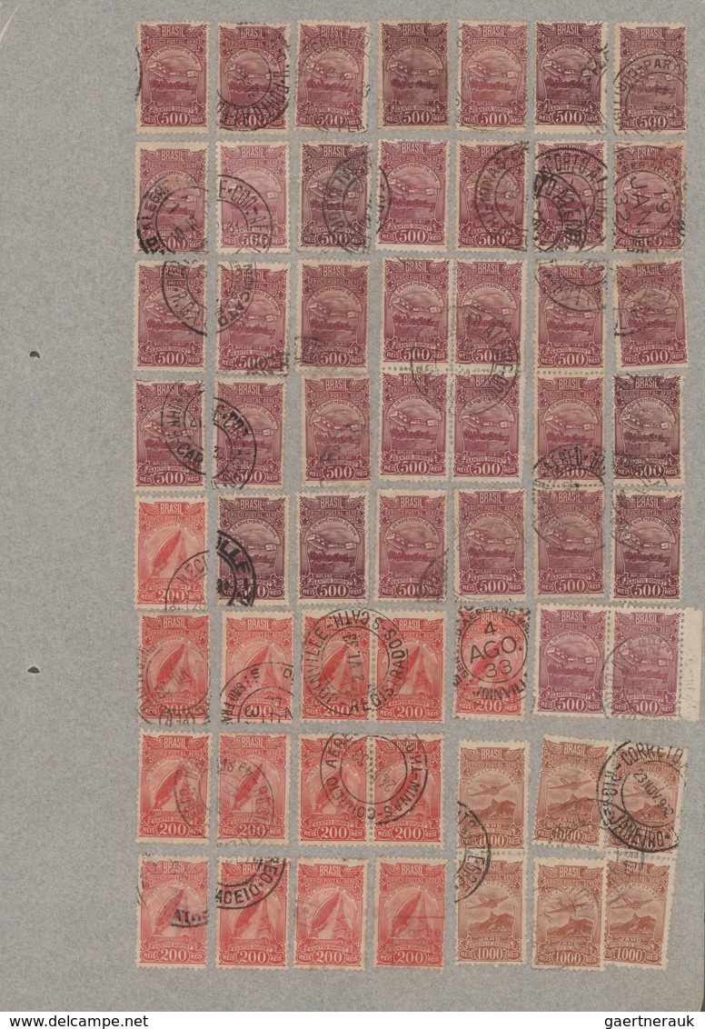 Brasilien: 1900/1960 (ca.), Mainly From 1920, Very Comprehensive Accumulation Of Apprx. 30.000 Mainl - Usati