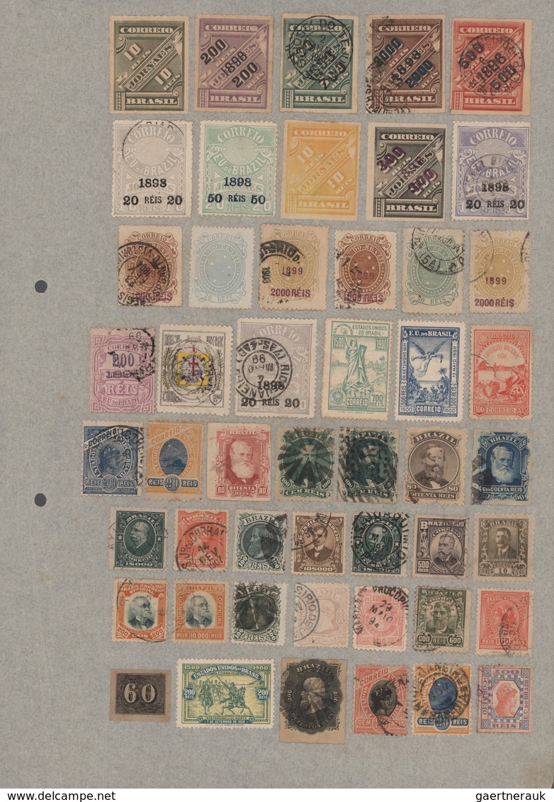 Brasilien: 1900/1960 (ca.), Mainly From 1920, Very Comprehensive Accumulation Of Apprx. 30.000 Mainl - Usados