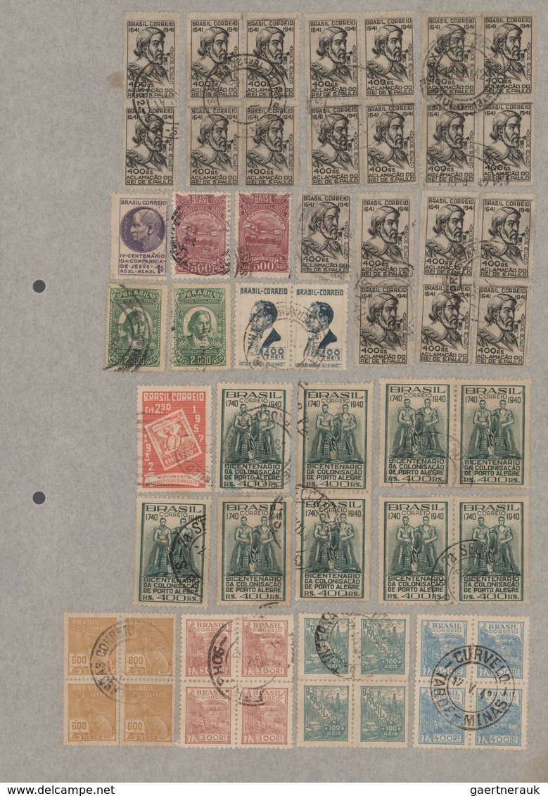 Brasilien: 1900/1960 (ca.), mainly from 1920, very comprehensive accumulation of apprx. 30.000 mainl