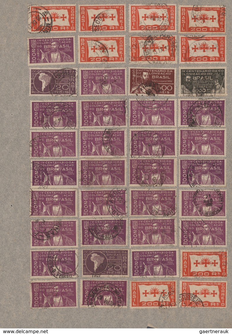 Brasilien: 1900/1960 (ca.), mainly from 1920, very comprehensive accumulation of apprx. 30.000 mainl