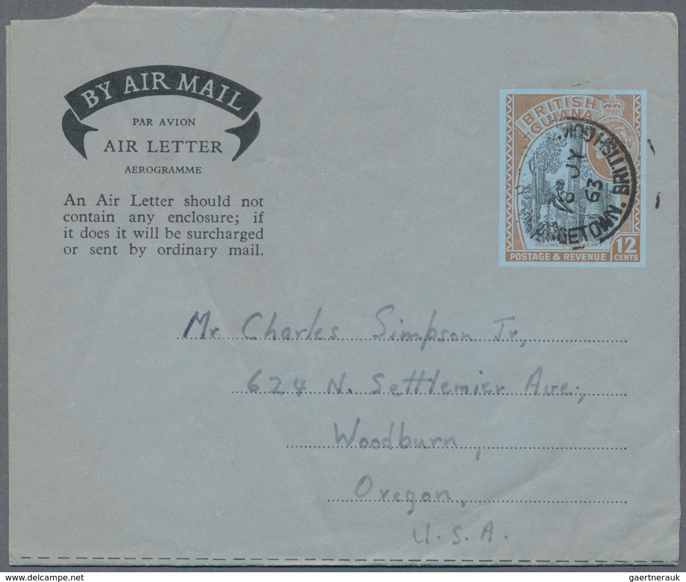Britisch-Guyana: 1950/60, Accumulation Of Ca. 300 Unused/CTO-used And Commercially Used (to USA) Pos - Guyane Britannique (...-1966)