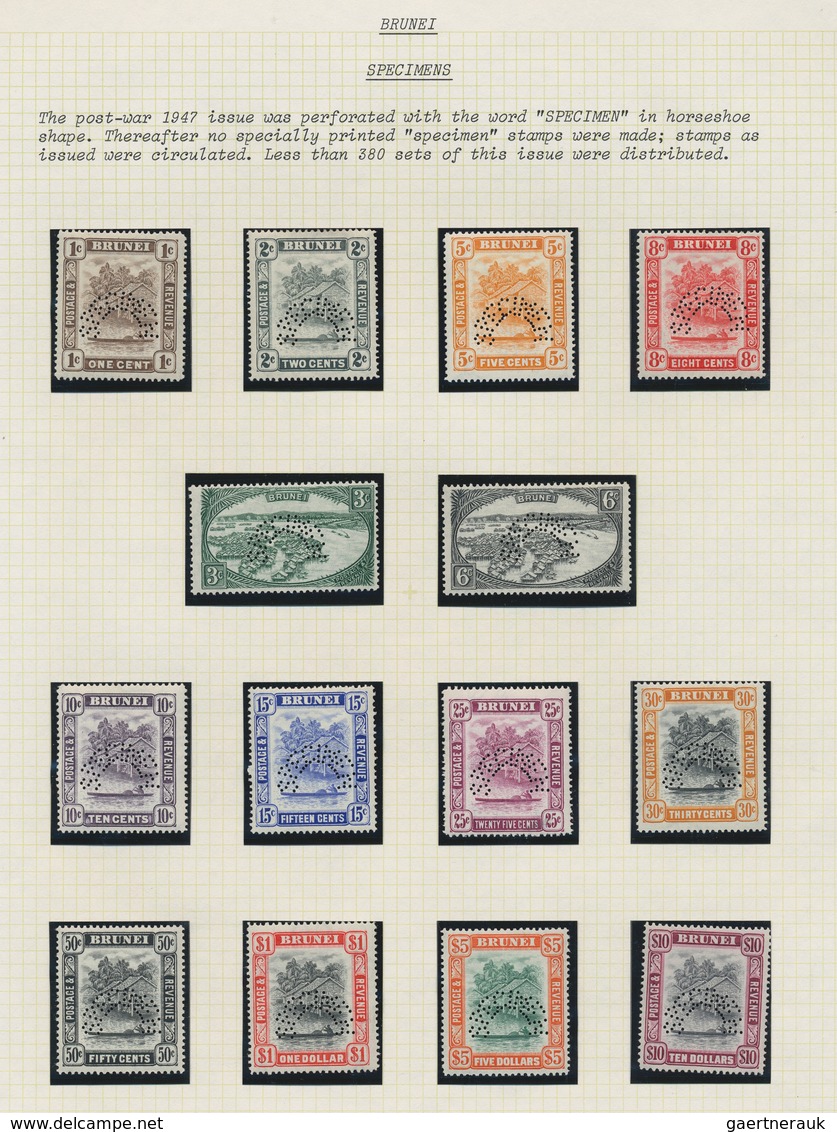 Brunei: 1947/1951, A Splendid Mint And Used Specialised Collection Of Apprx. 290 Stamps Of All Denom - Brunei (1984-...)