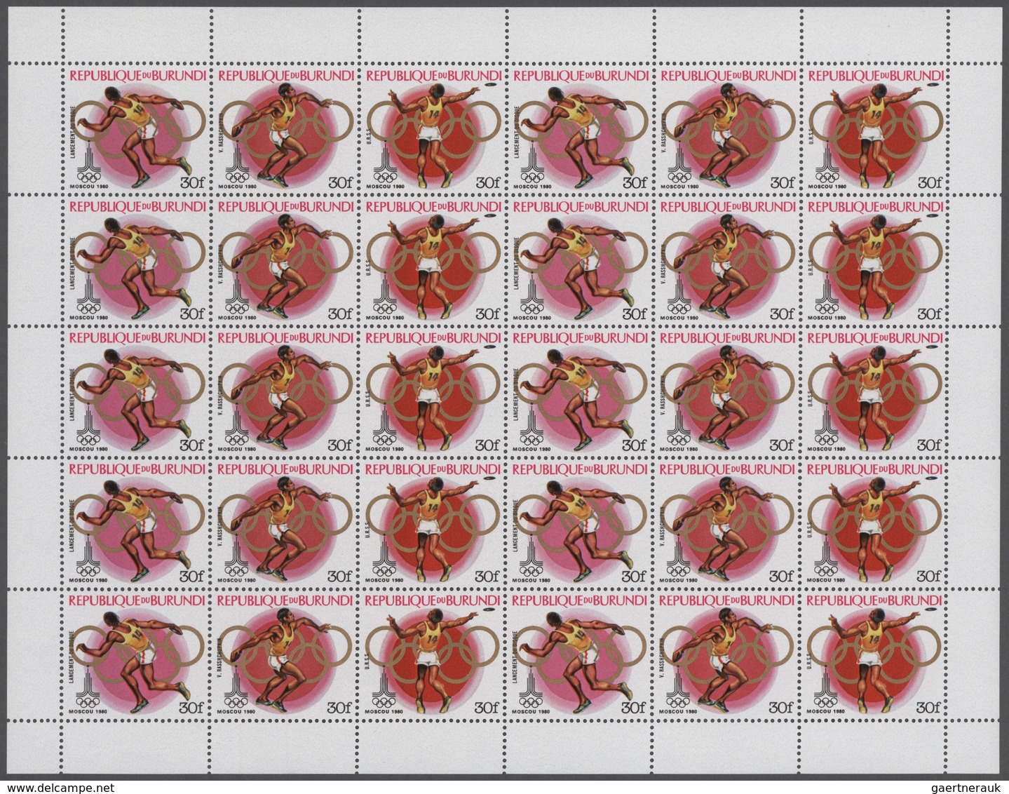 Burundi: 1964/1992, big investment accumulation of full sheets and part sheets. Varying quantity: Wi