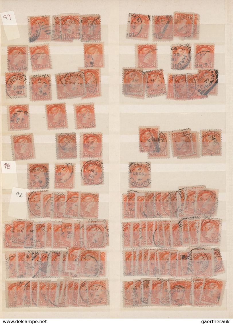 Canada / Kanada: 1870/1897, QV SMALL HEADS ½c.-10c., Comprehensive Collection/assortment Of Nearly 2 - Sammlungen