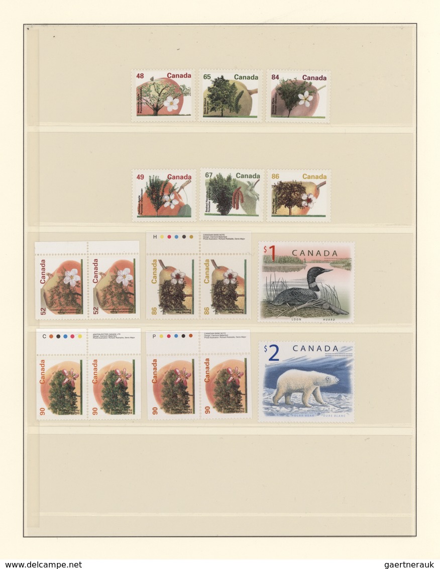 Canada / Kanada: 1953/1995 (ca.), Comprehensive U/m Collection In Six Lindner Binders, All Collected - Colecciones