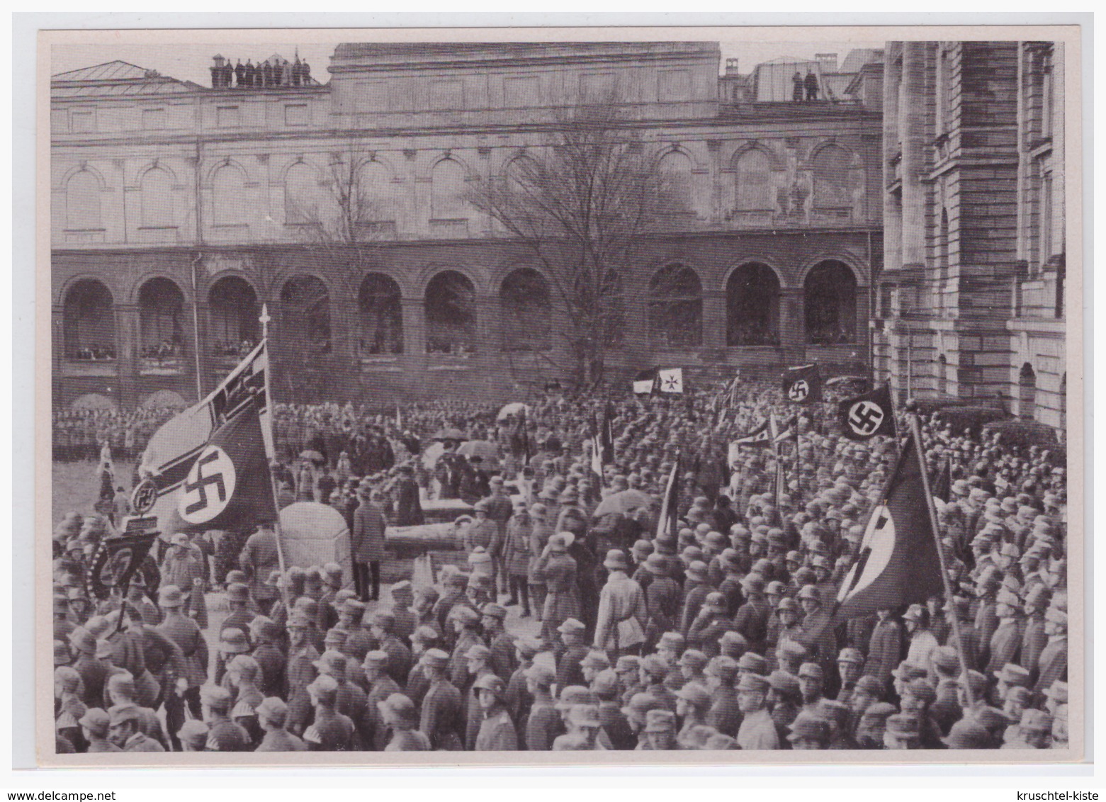 DT- Reich (002212) Propaganda Sammelbild Deutschland Erwacht"" Bild 23,Grundsteinlegung Des Gefallenendenkmals In Münche - Briefe U. Dokumente