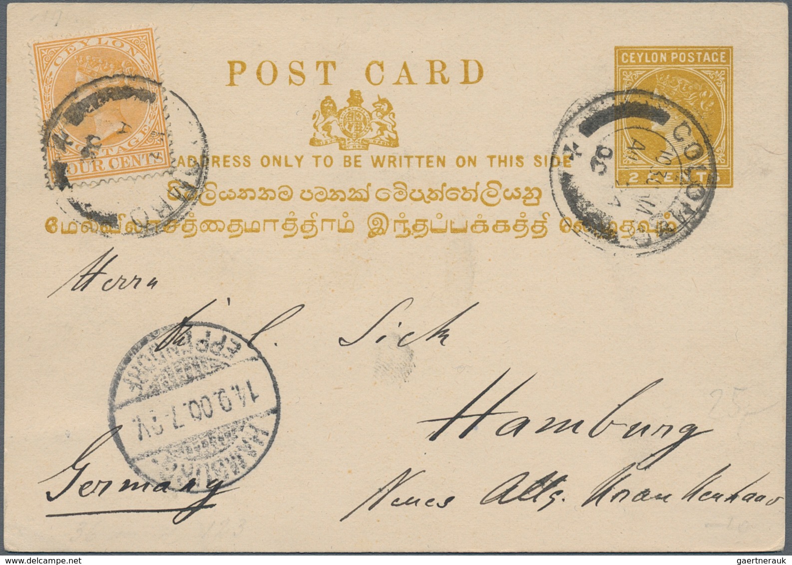 Ceylon - Ganzsachen: 1872-1940's ca.: Collection of about 140 postal stationery items, ALL USED, inc