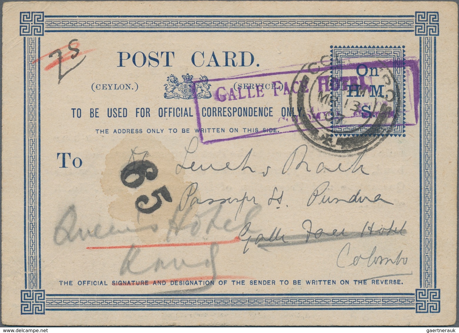 Ceylon - Ganzsachen: 1872-1940's ca.: Collection of about 140 postal stationery items, ALL USED, inc