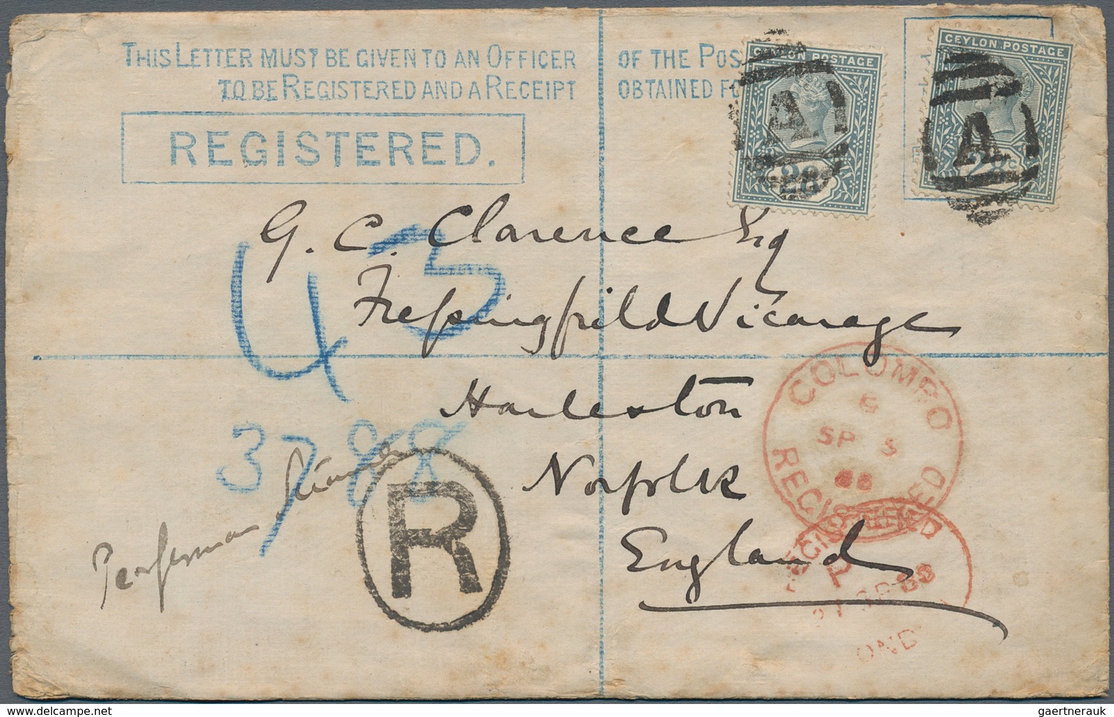 Ceylon - Ganzsachen: 1872-1940's ca.: Collection of about 140 postal stationery items, ALL USED, inc