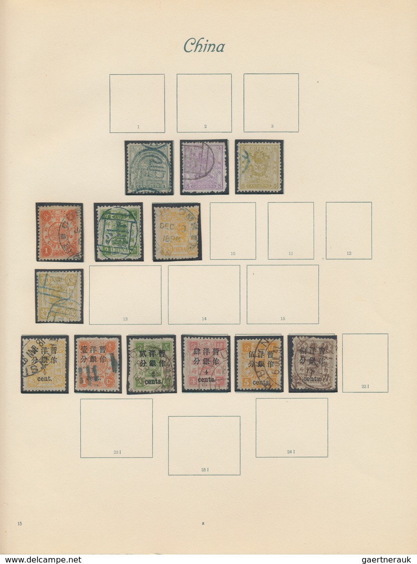 China: 1885/40 (ca.), Collection Starting From The Customs Small Dragon Issue To The Mid-Republic Er - Sonstige & Ohne Zuordnung