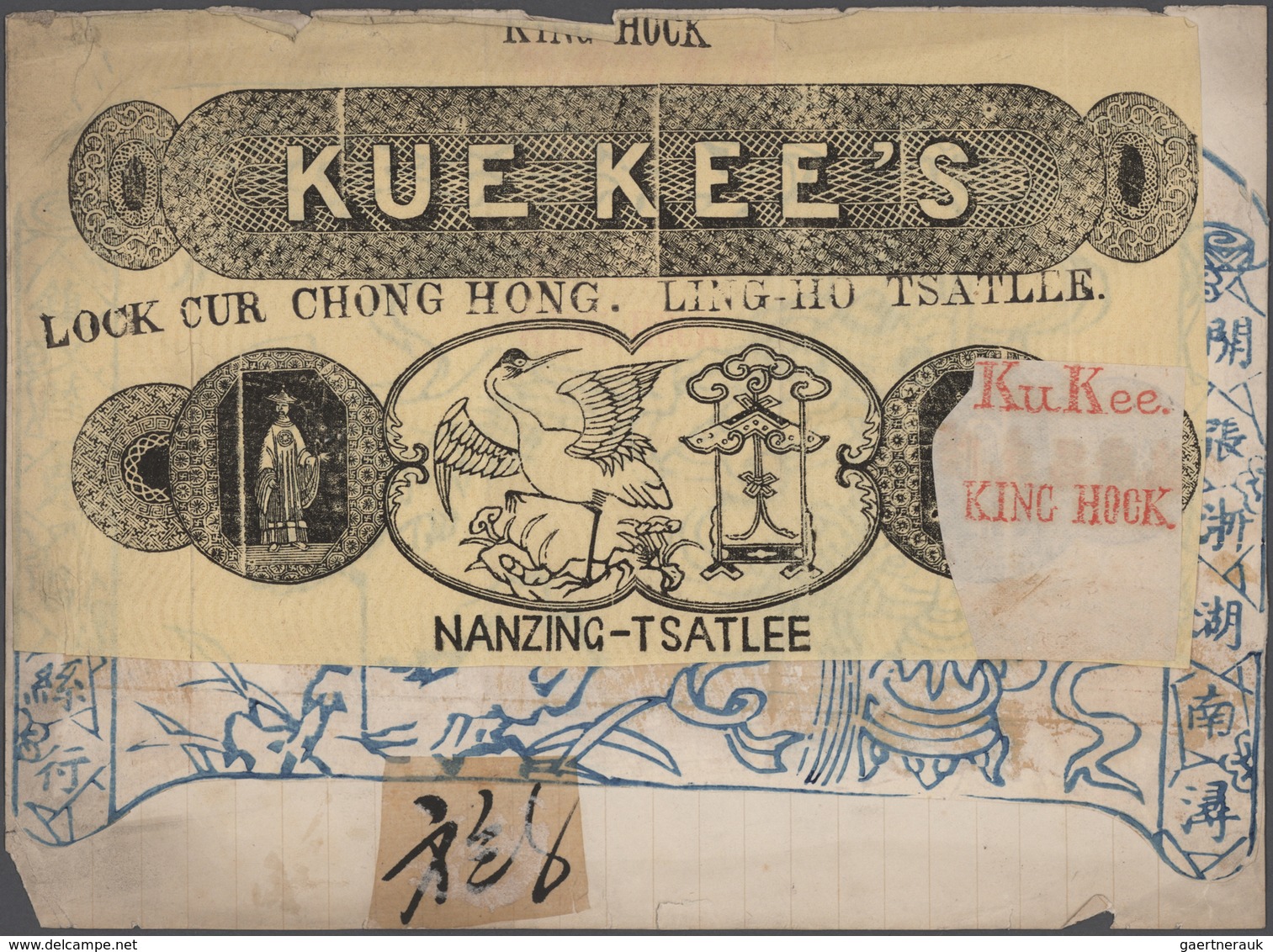 China - Besonderheiten: 1866/86 (ca.), Collection Of Trade Chop Samples Of Chinese Silk And Tea Trad - Andere & Zonder Classificatie