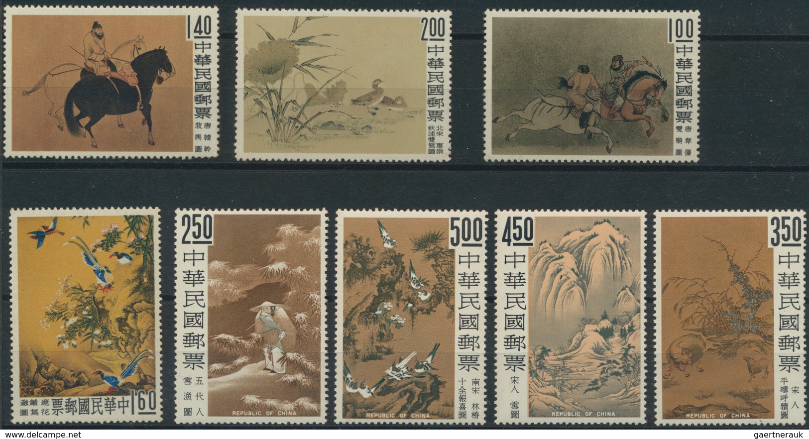 China - Volksrepublik: 1870/2004 (ca.), Mixed Lot In A Box Offering Used And Unused Stamps On Stockc - Sonstige & Ohne Zuordnung