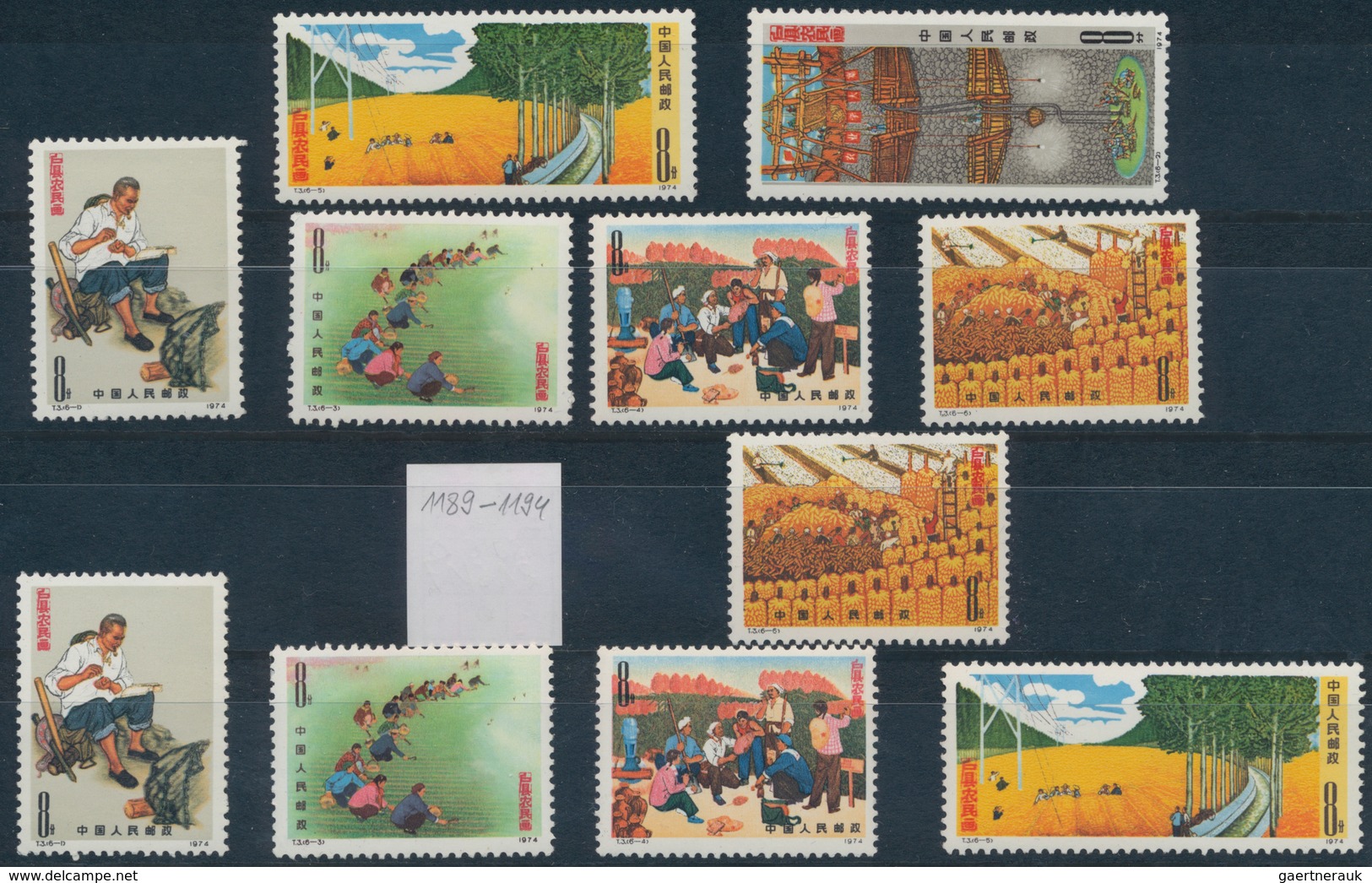 China - Volksrepublik: 1870/2004 (ca.), Mixed Lot In A Box Offering Used And Unused Stamps On Stockc - Autres & Non Classés