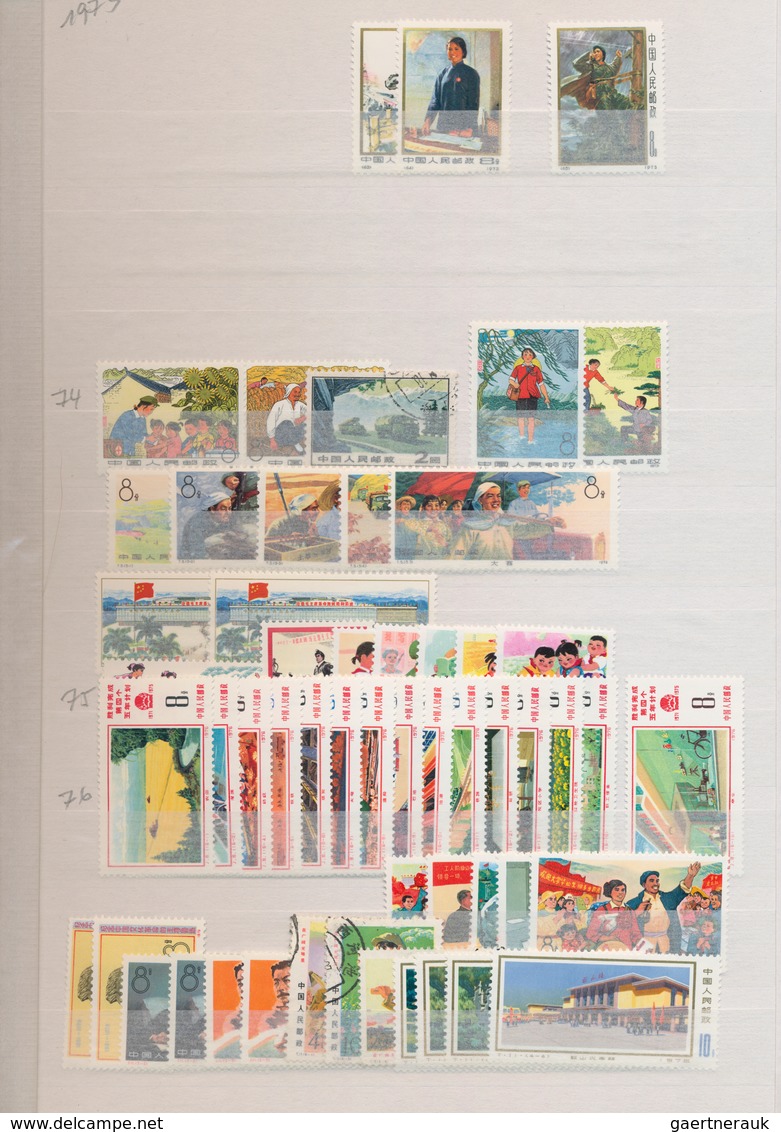 China - Volksrepublik: 1949/2014, Collection Of The PRC In A 64 Page Stockbook, MNH, MH, Used And CT - Autres & Non Classés