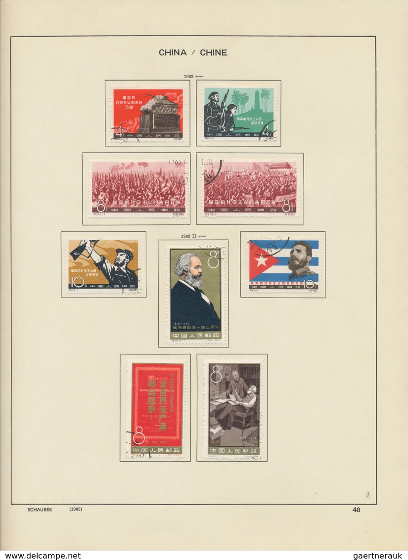 China - Volksrepublik: 1960/67, Almost Complete Collection From S41 Hall Of The People To C123 Liu Y - Otros & Sin Clasificación