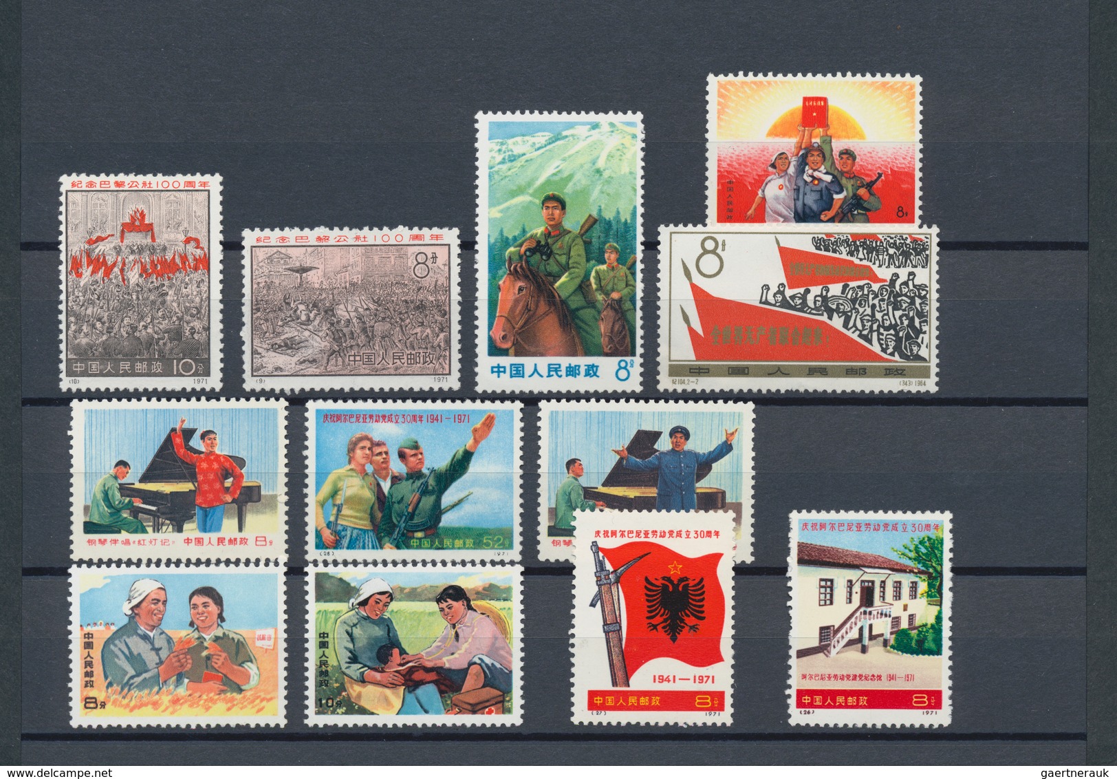 China - Volksrepublik: 1964/1971, Mint Lot On Stockcards, Several Better Commemoratives Noted (see W - Autres & Non Classés