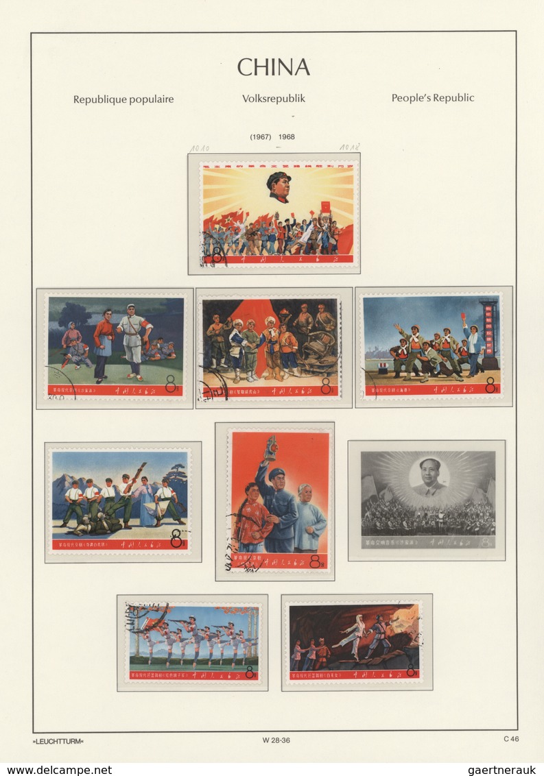 China - Volksrepublik: 1966/75, Largely Complete Collection On Album Pages, Including Better Sets Su - Autres & Non Classés