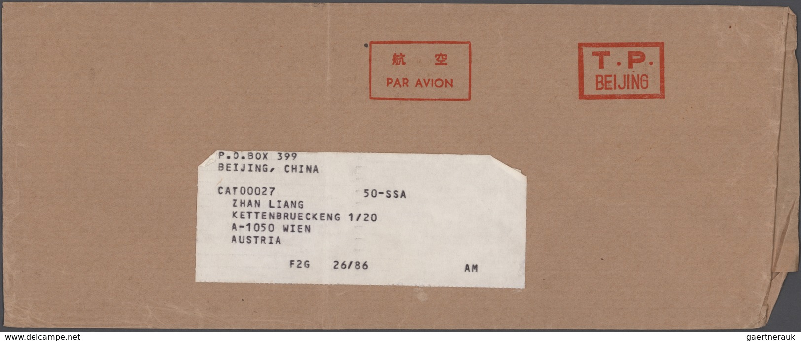 China - Volksrepublik: 1970/85 (ca.), Collection Of Covers Bearing The "Postage Paid" Markings, Both - Autres & Non Classés