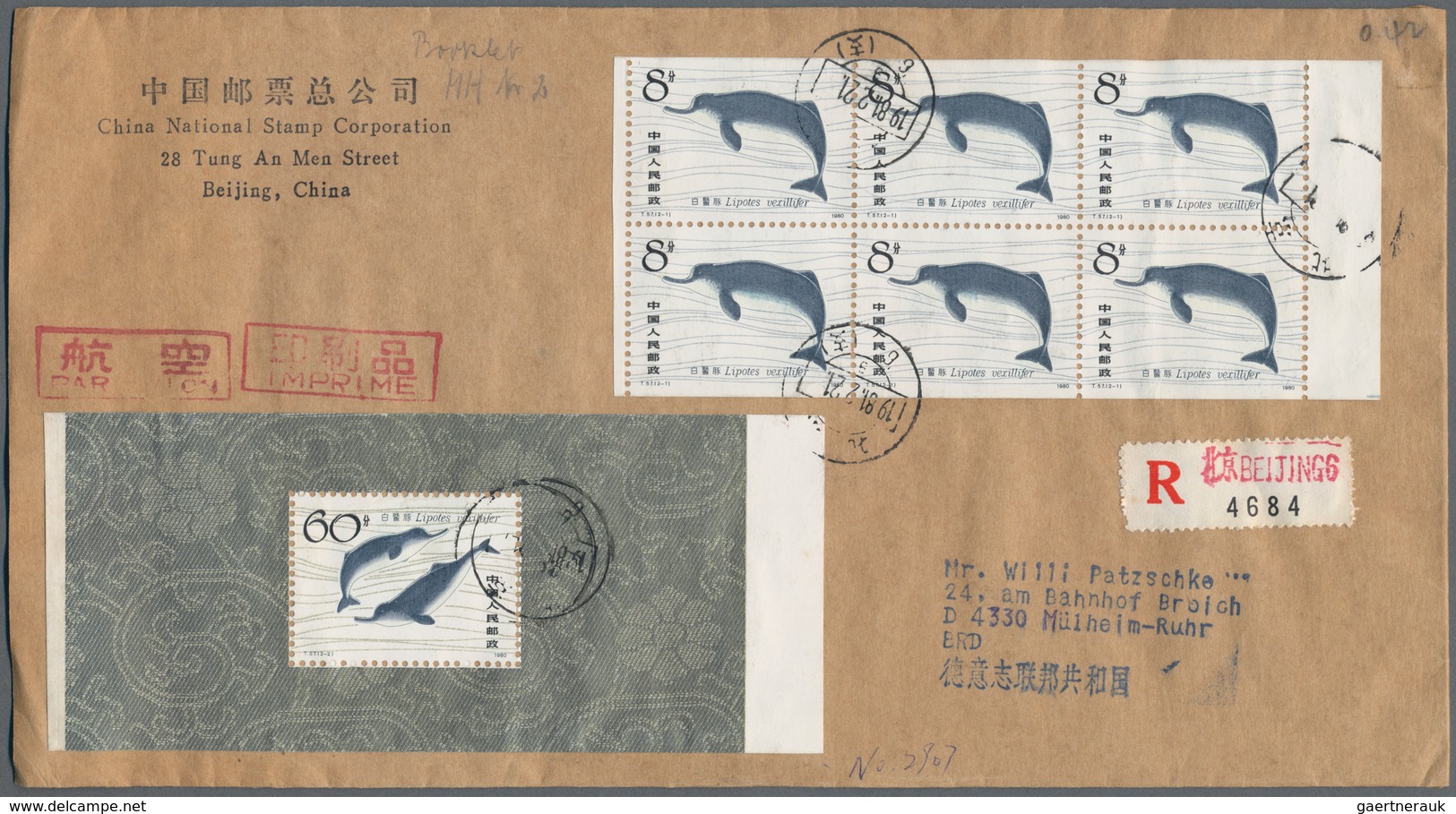 China - Volksrepublik: 1980/2005 (ca.), Large Box With Both Commercial Covers And Other Materials Su - Otros & Sin Clasificación