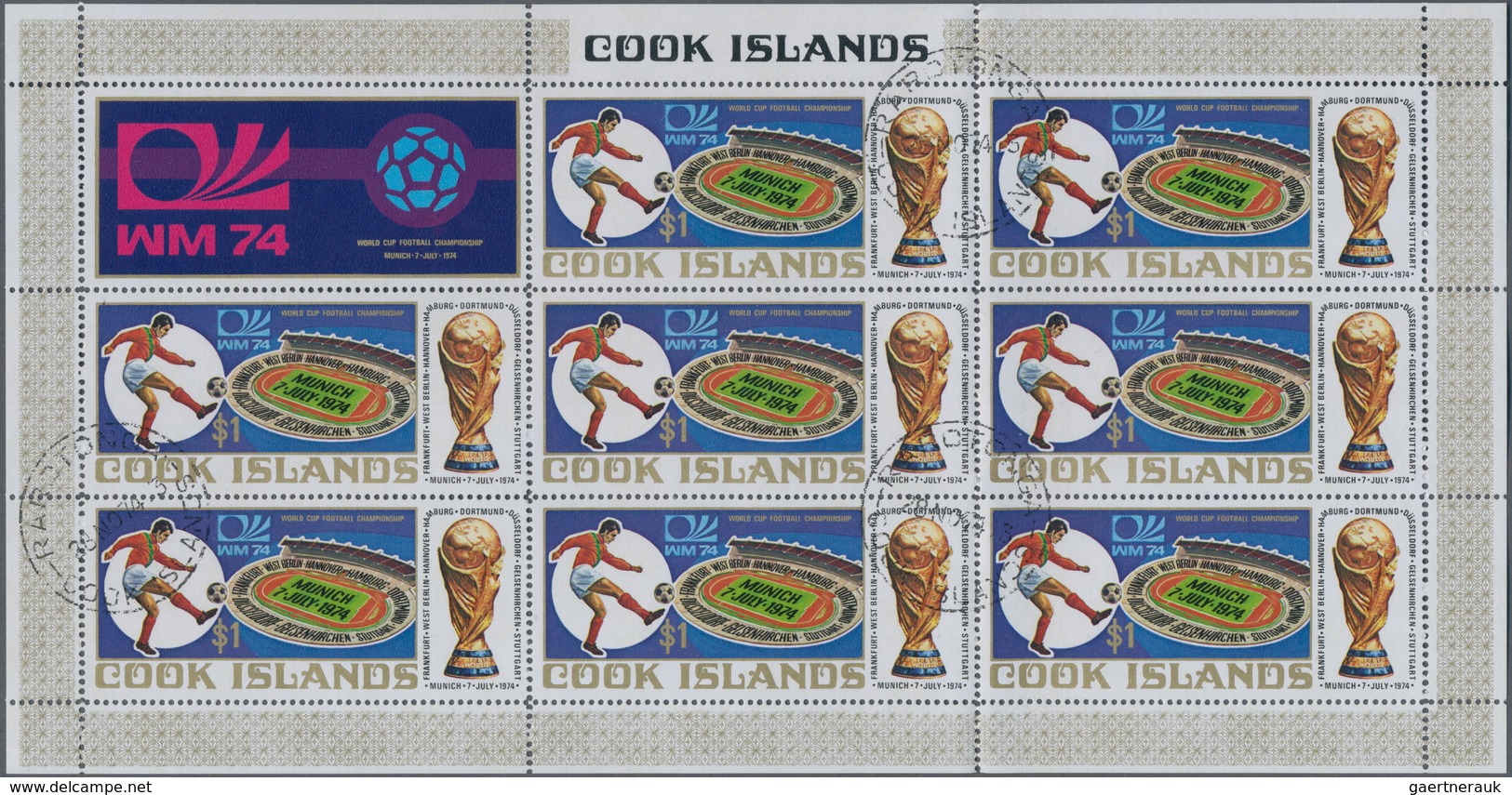 Cook-Inseln: 1971/1979 (ca.), Huge Stock Of Used Stamps With Hundreds Of Copies Each. Obviously All - Islas Cook