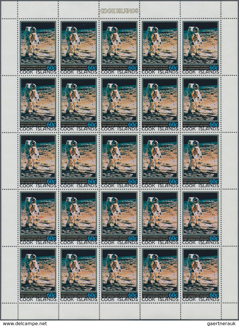 Cook-Inseln: 1979, Space First Moon Landing, Cook Isl. 1000 X Michel No. 624/627 Mint Never Hinged I - Cook