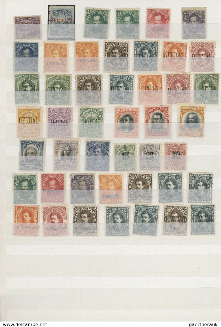 Costa Rica: 1862/1910 (ca.), A Splendid Mint Collection Of Nearly 100 Stamps Incl. 1862 ½r.-1p., 188 - Costa Rica