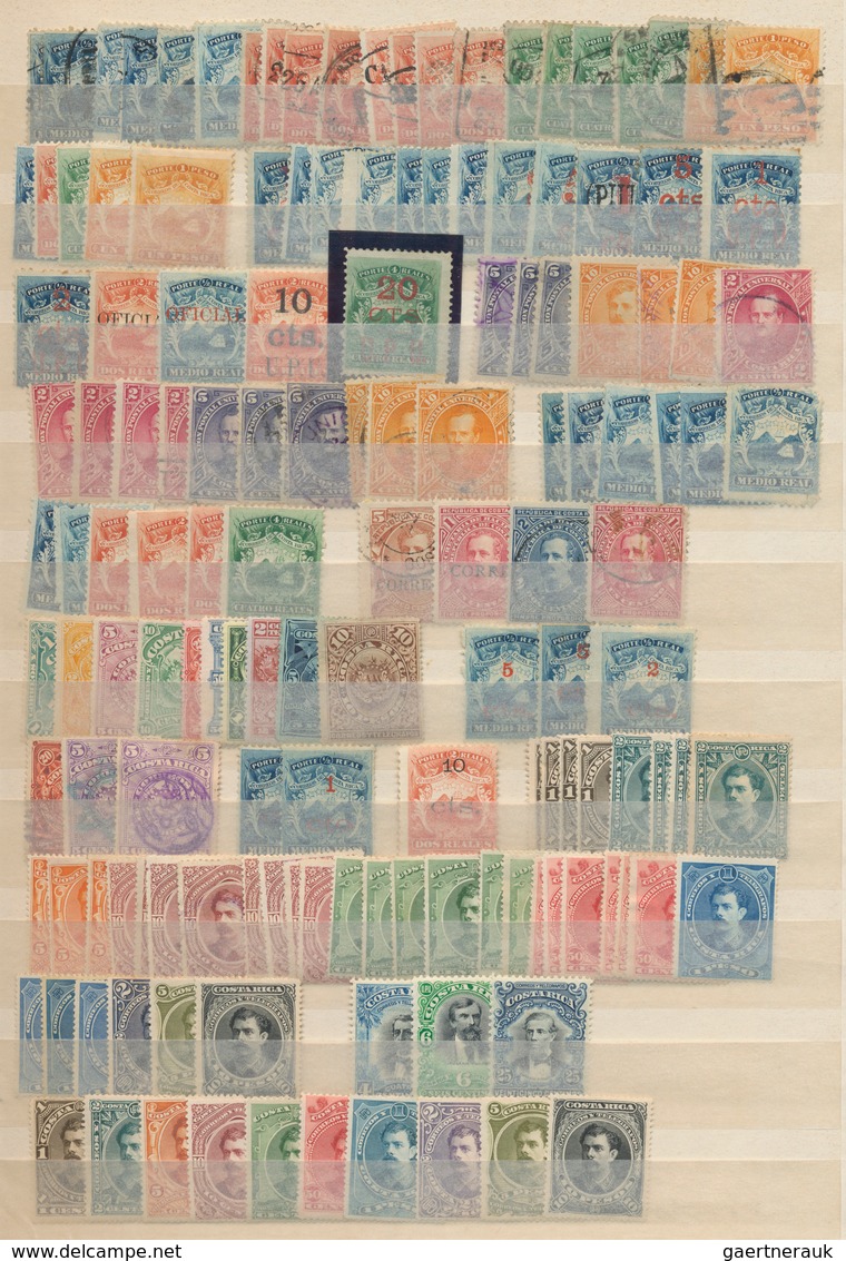 Costa Rica: 1862/1950 (ca.), Sophisticated Collection/balance On Stockcards/album Pages, Well Filled - Costa Rica