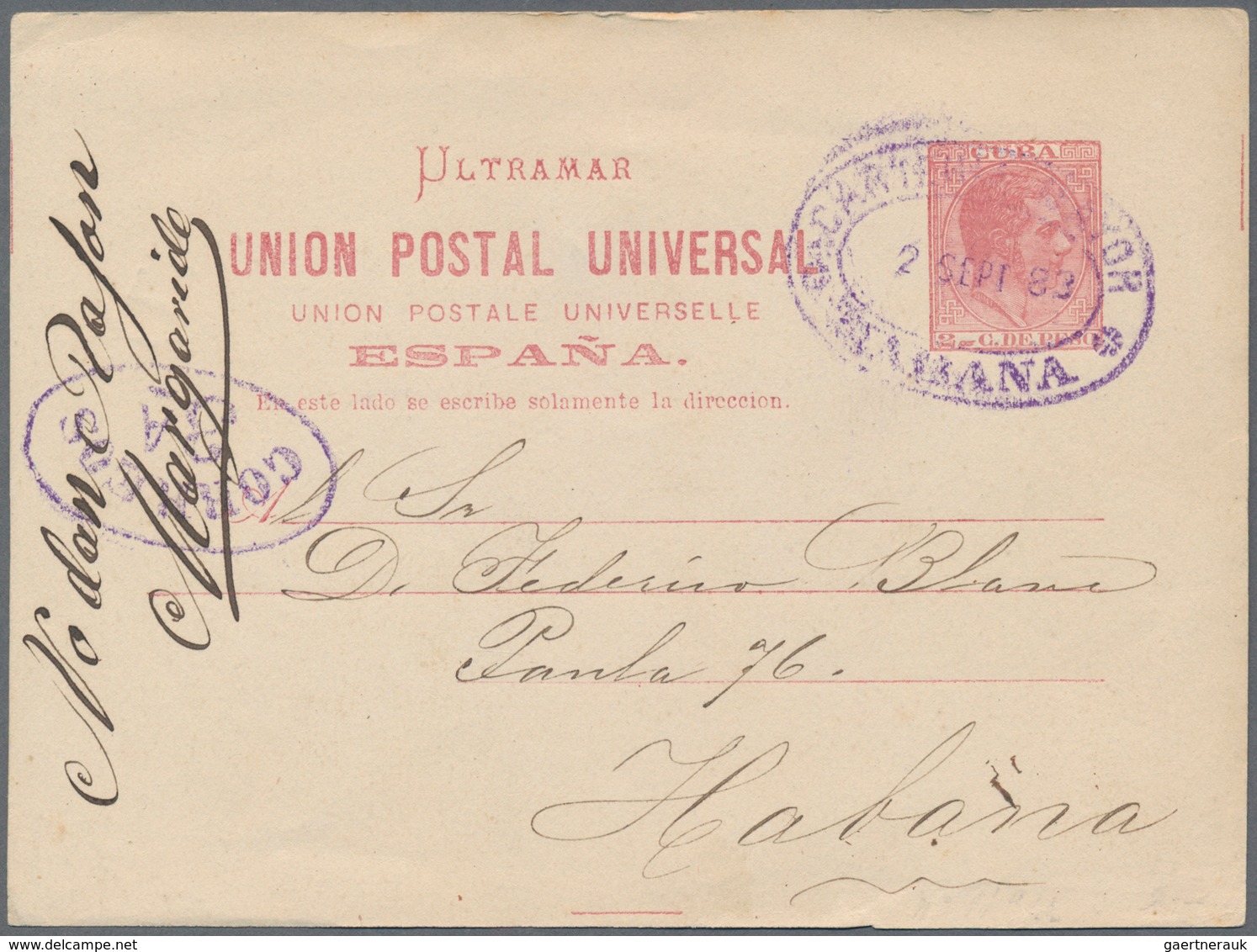 Cuba - Spanische Kolonie (1873-98): 1845/1897, Lot Of 20 Entires (letters And Used Stationeries), Do - Cuba (1874-1898)